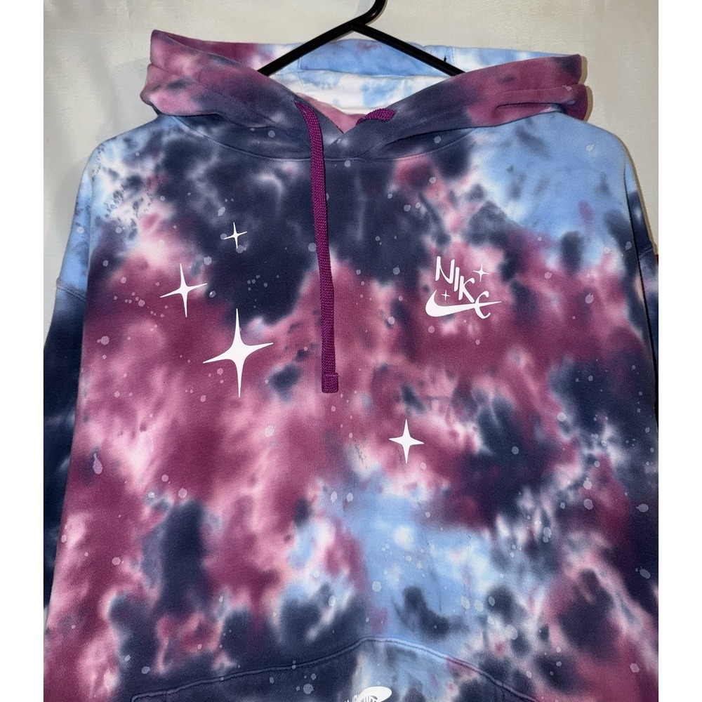 Nike Hoodie Mens 2XL Pullover Space Galaxy AOP Sweatshirt - Picture 2 of 7